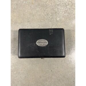 1915 Thompson & Co., Inc. Black Vinyl Cigar Humidor Box - Partial Accessories